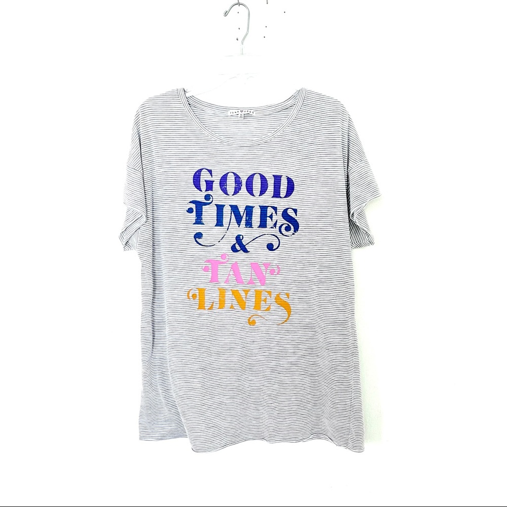 JUNK FOOD Good Times Tan Lines Graphic Tee Shirt